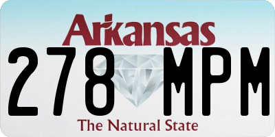 AR license plate 278MPM
