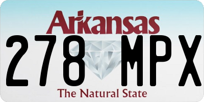 AR license plate 278MPX