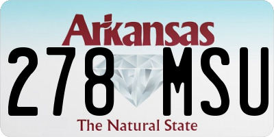 AR license plate 278MSU
