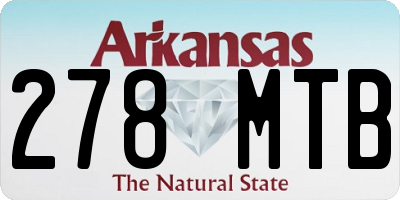 AR license plate 278MTB