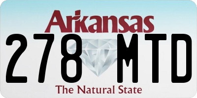 AR license plate 278MTD