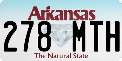 AR license plate 278MTH
