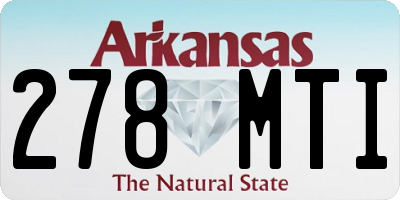 AR license plate 278MTI