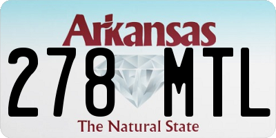 AR license plate 278MTL