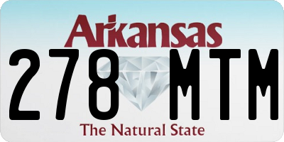 AR license plate 278MTM