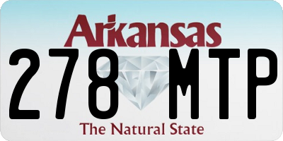 AR license plate 278MTP