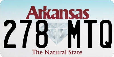 AR license plate 278MTQ