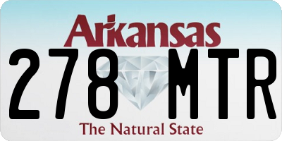 AR license plate 278MTR