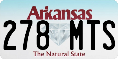 AR license plate 278MTS