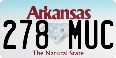 AR license plate 278MUC
