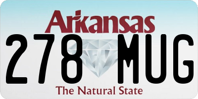 AR license plate 278MUG