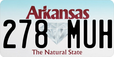 AR license plate 278MUH