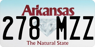 AR license plate 278MZZ