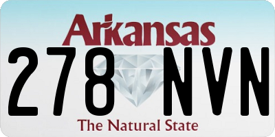 AR license plate 278NVN