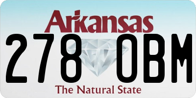AR license plate 278OBM