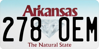 AR license plate 278OEM