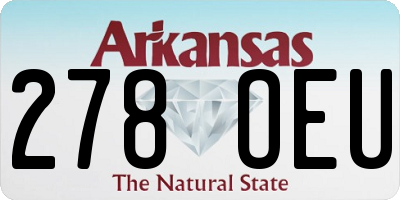 AR license plate 278OEU