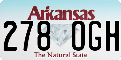 AR license plate 278OGH