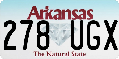 AR license plate 278UGX