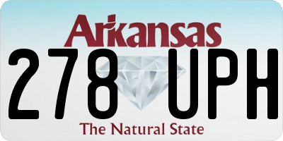 AR license plate 278UPH