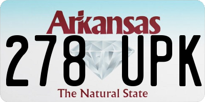 AR license plate 278UPK
