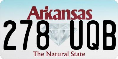 AR license plate 278UQB