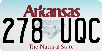 AR license plate 278UQC