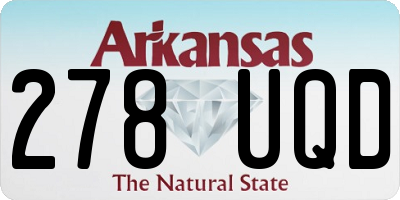 AR license plate 278UQD