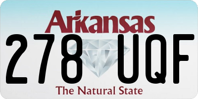 AR license plate 278UQF