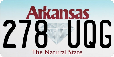 AR license plate 278UQG