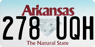 AR license plate 278UQH