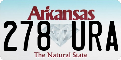 AR license plate 278URA