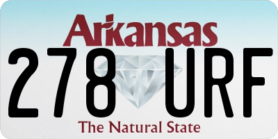 AR license plate 278URF