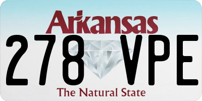 AR license plate 278VPE