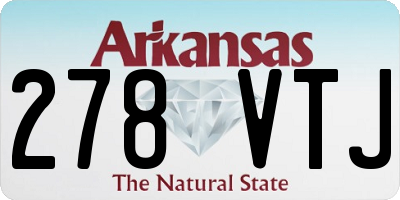 AR license plate 278VTJ