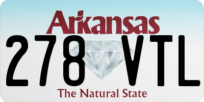 AR license plate 278VTL