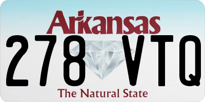 AR license plate 278VTQ