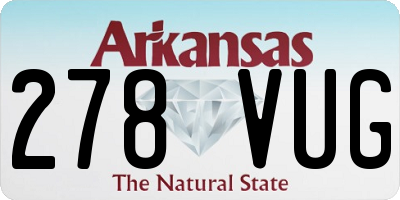 AR license plate 278VUG