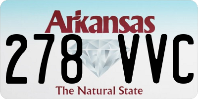 AR license plate 278VVC