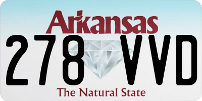 AR license plate 278VVD