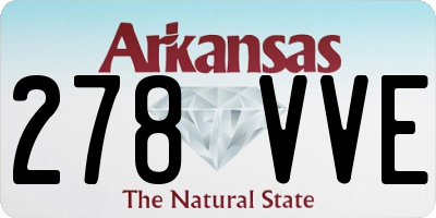 AR license plate 278VVE