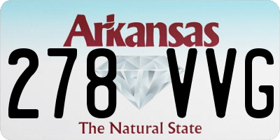 AR license plate 278VVG