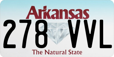AR license plate 278VVL