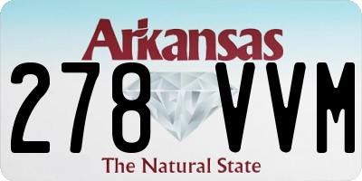 AR license plate 278VVM