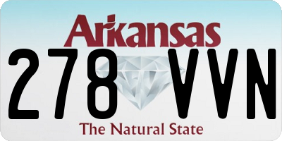 AR license plate 278VVN