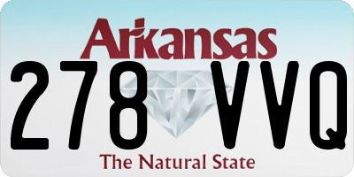 AR license plate 278VVQ