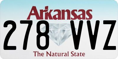 AR license plate 278VVZ