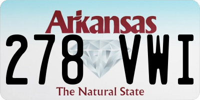 AR license plate 278VWI