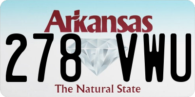 AR license plate 278VWU
