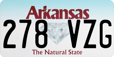 AR license plate 278VZG